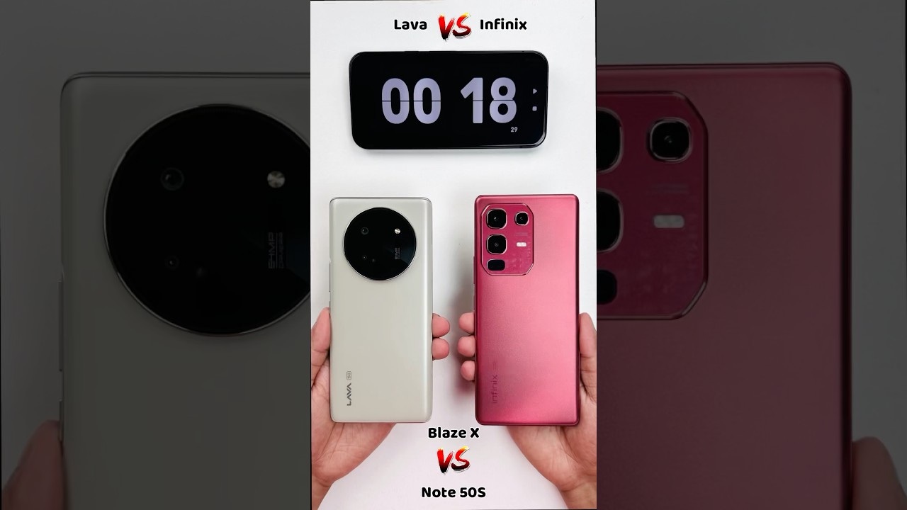 Lava Blaze X 5G vs Infinix Note 50s 5G App Open Speed Test 