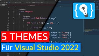 5 THEMES für Visual Studio 2022