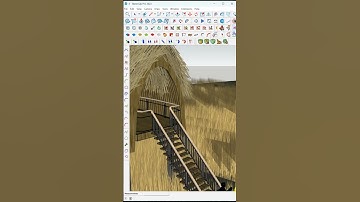 How to Model a Woven Straw Shade Structure for a Farm in SketchUp