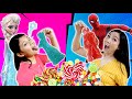 DRAMA | BERBURU PERMEN KARAKTER, ADA ELSA, ANNA, SPIDERMAN | Drama Parodi Lucu | CnX Adventurers