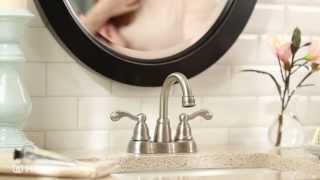 Traditional® High Arc Centerset Bathroom Sink Faucet | Moen Features Spotlight