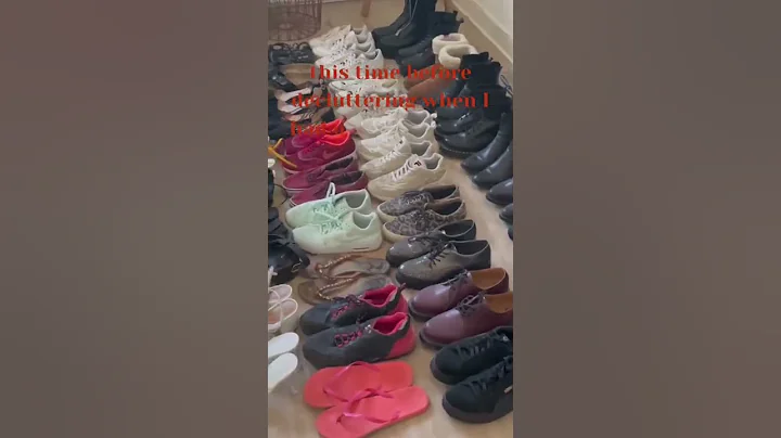 My SHOE SITUATION before starting MINIMALISM | #minimalism #declutter