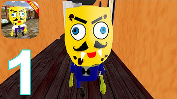 Escape Sponge Neighbor House Gameplay Walkthrough Part 1 (IOS/Android)