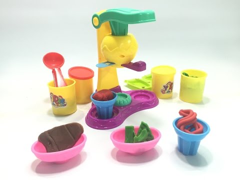 Đồ chơi đất nặn Play doh làm kem đất nặn làm bánh socola bằng đất nặn @KidsmileTV