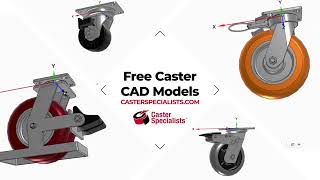 How to Download Free Caster Wheel Native CAD Models from CasterSpecialists.com | Caster Specialists