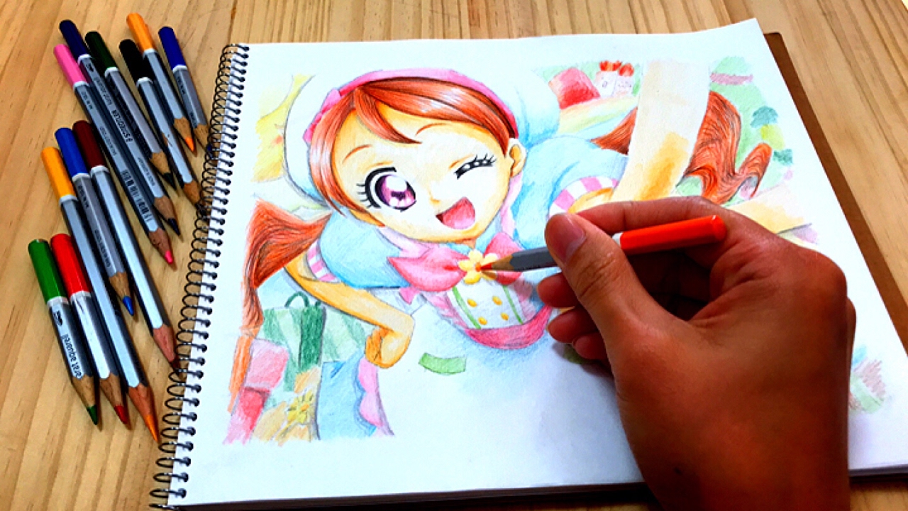 キラキラ プリキュアアラモード 宇佐美いちか キュアホイップ Kirakira Precure A La Mode Usami Ichika Curewhip 塗り絵 Coloring Book Youtube