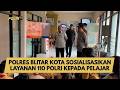 POLRES BLITAR KOTA SOSIALISASIKAN LAYANAN 110 POLRI KEPADA PELAJAR