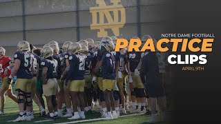 Notre Dame Football Spring Practice Clips 4.9 | #ndfootball