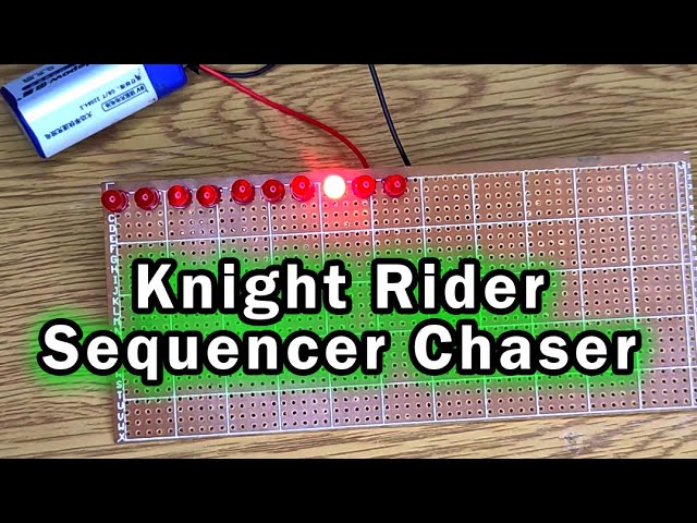 Knight Rider LED Light Chaser Floower Sequencer Scroller Strobe 16