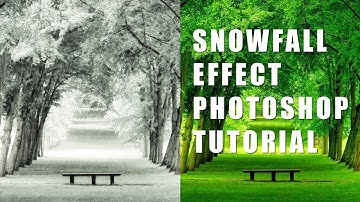 Photoshop CC  Tutorial | How To Create Snow Filter or Overlay Effect (Falling Snow)