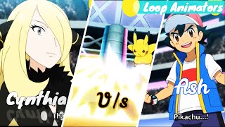 Ash vs Cynthia - Amv Pokemon Journeys Episode 123 AMV- Pokemon sword and shield episode 123 amv