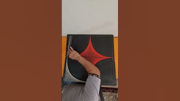 geometric shape by string art