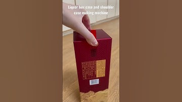 Liquor box, box shoulder making solution, box case making machine, box case maker