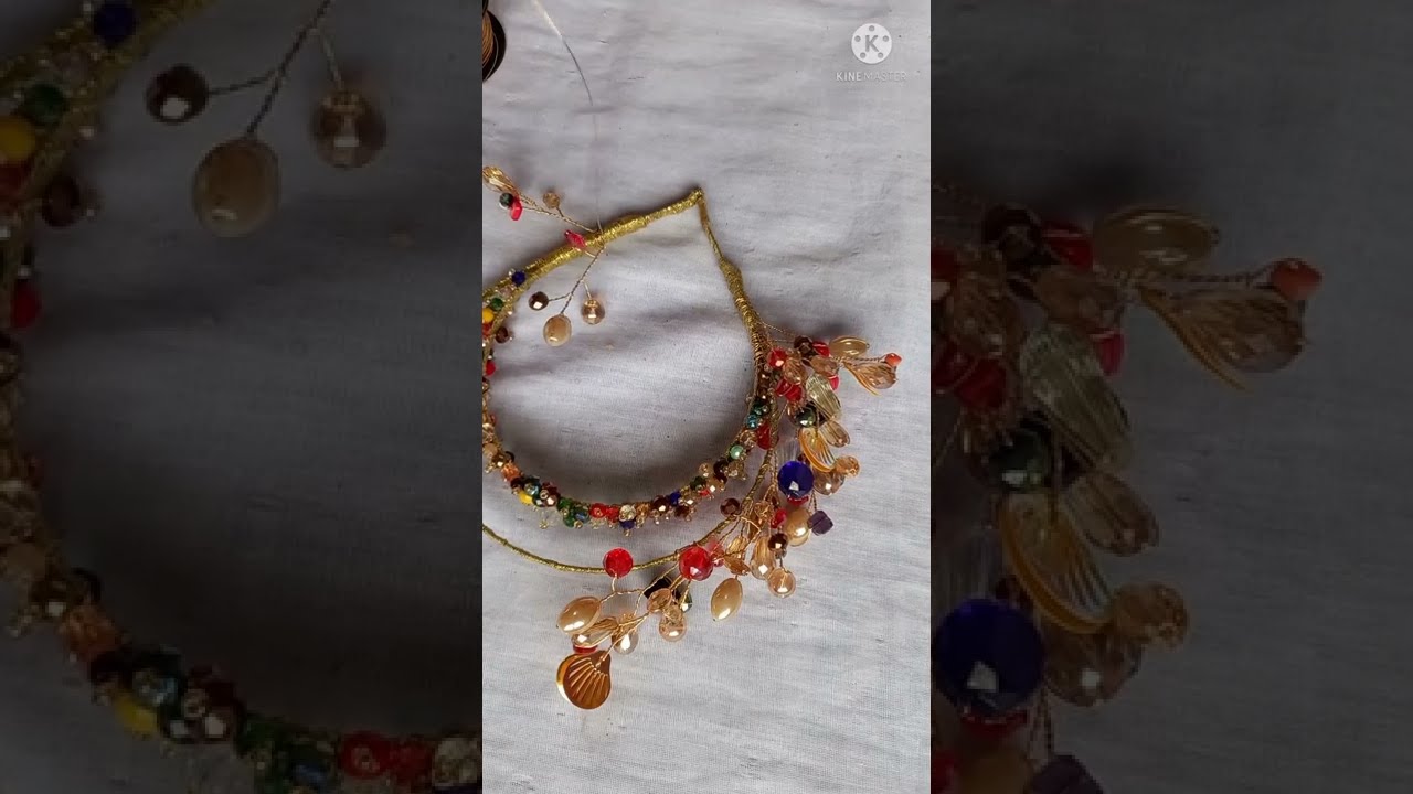 Beaded duo tiara headband. Double strand headpiece#diy#DIY#