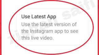 Instagram Use the latest version of the Instagram app to see this live video Problem Solve screenshot 3