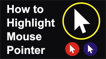 how to highlight mouse pointer Hindi/Urdu
