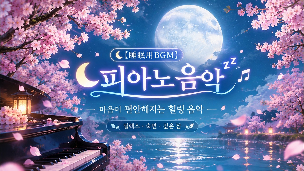 🌙【睡眠用BGM】眠れるピアノ音楽|心が落ち着く癒しの音楽|リラックス・安眠・快眠