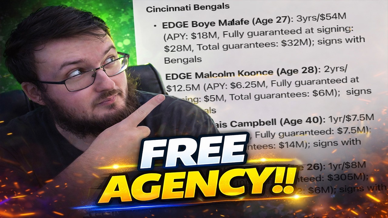 BENGALS FAN REACTS TO THE SALARY CAP EXPERT PREDICTING THE BENGALS FREE AGENCY...............