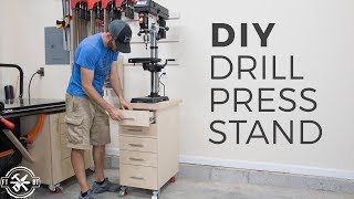 DIY Drill Press Stand with Storage | How to Build