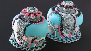 How to Make Contoured Cookie Mosaic Boxes - Part 2 (The Lids)