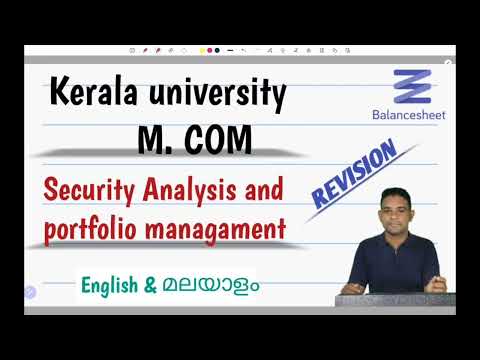 security analysis and portfolio management ( kerala univetsity important questions ) Part 1