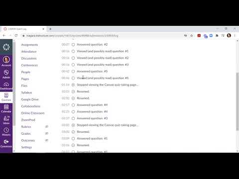 Canvas Quiz Logs