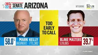 MSNBC's 2022 Election Night Coverage - 11pm to 2am [No Commercials]