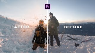 How to make DJI OSMO ACTION or GOPRO footage LOOK CINEMATIC FAST! Premiere Pro Tutorial screenshot 5
