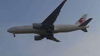 China Cargo Airlines Boeing 777-F CLOSE UP Landing At Noibai Airport