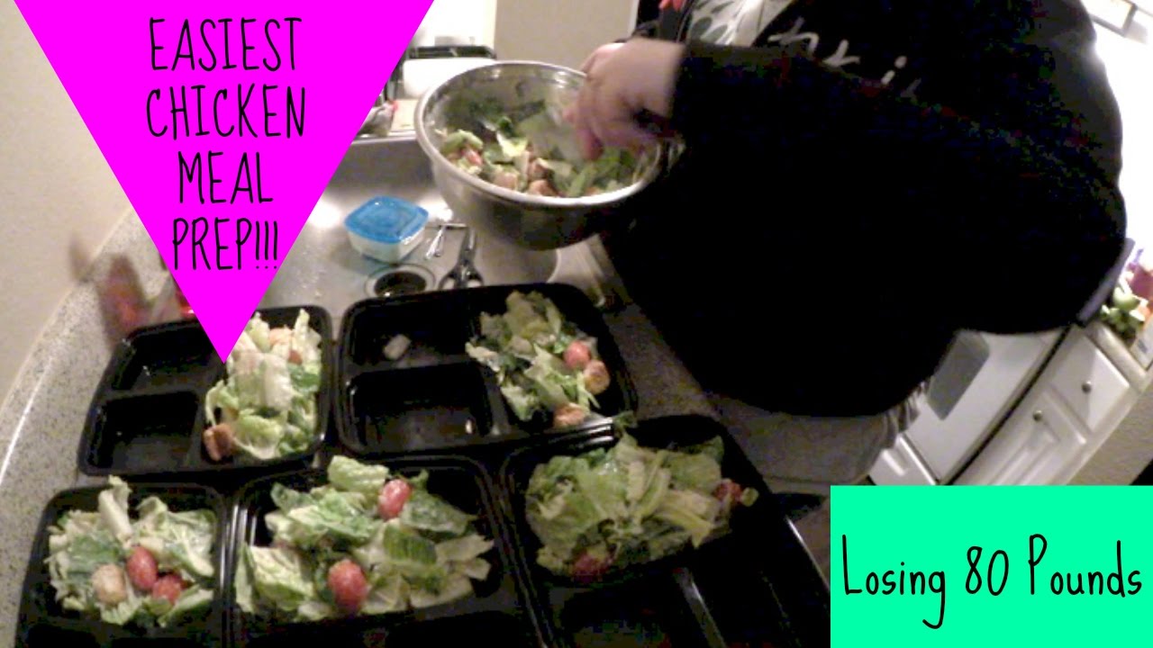VLOG: EASY CHICKEN MEAL PREP FOR WEIGHT LOSS + MY WORKOUTS TO LOSE 80 ...