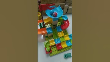 Satisfying building blocks marble run asmr Ep 222. #asmr #satisfying #marblerun