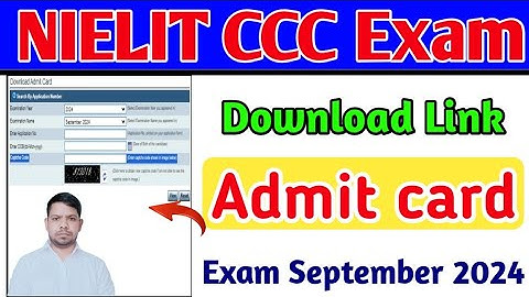 How to NIELIT CCC Exam download Admit Card 2024 for September Exam @techscsupport