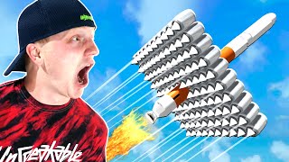 100 JET ENGINES On A ROCKET Roblox Challenge!