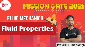 Fluid Properties | FLUID MECHANICS |  MISSION GATE 2021 | Prakriti Kumar