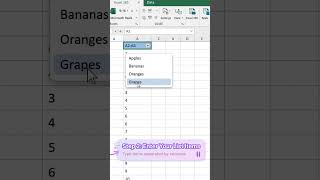 Create a dropdown list in Excel in 30 seconds ⚡
