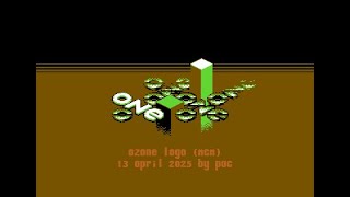 C64 Graphics  (MultiColor) : Ozone logo (MCM) By Pac! 13 April 2025!