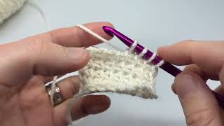 Chain ridge increase in Tunisian Crochet