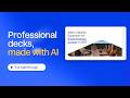 How to Make a Professional Presentation with AI (Full Walkthrough)