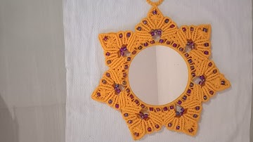 MACRAME SUNFLOWER MIRROR