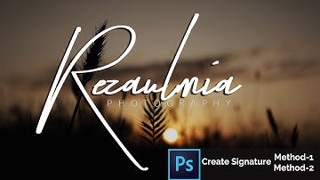 How To Create Own Signature Logo For Photography In Photoshop CC | Watermark | #Maxpoint-Hridoy