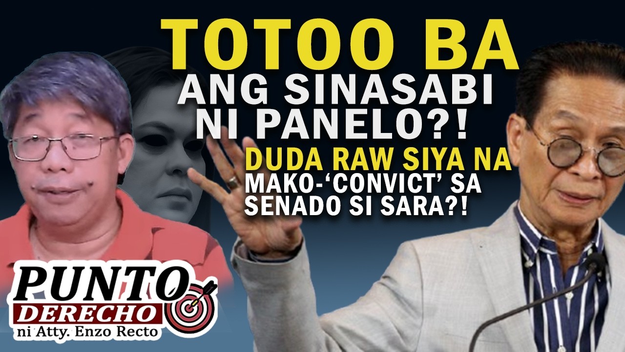 TOTOO BA ANG SINASABI NI PANELO?!DUDA RAW SIYA NA MAKO-‘CONVICT’ SA SENADO SI SARA?!