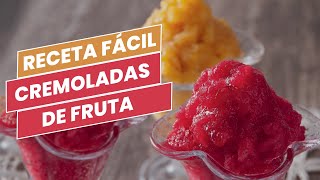 Como preparar CREMOLADAS de FRUTAS (Maracuyá y Fresa) | Sublimes Detallitos