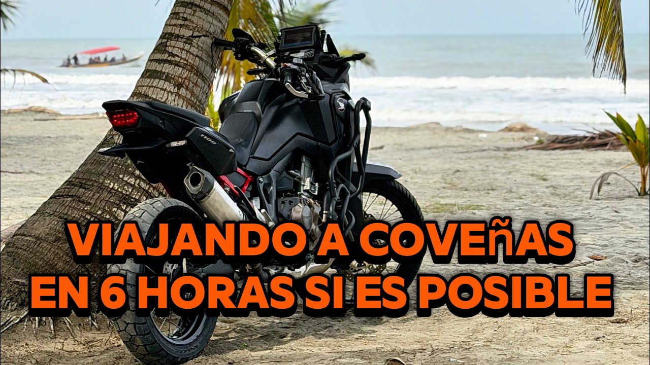 Medellín Coveñas en 6 horas en una Africa twin 