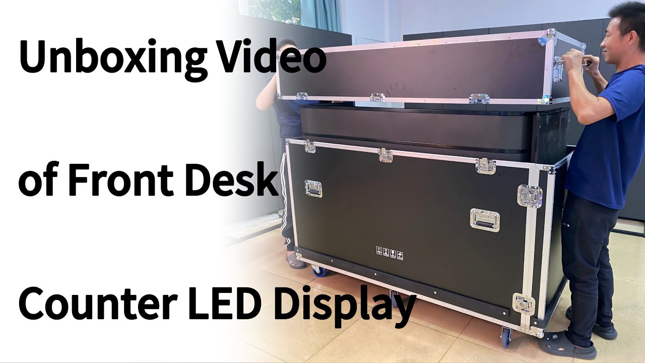 Led Counter Screen Unboxing: NSELED Front Desk Counter LED Screen - YouTube