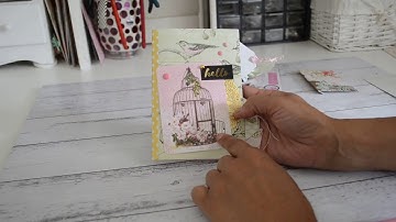Happymail Flipbook Idea with pockets using one sheet 12x12 * EASY TUTORIAL *