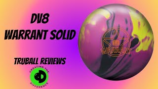 DV8 Warrant Solid Bowling Ball Review - TruBall Reviews