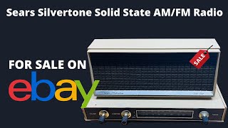 eBay Listing Video: Sears Silvertone Solid State AM/FM Catalog Radio #8014 Beige, 1960's #ebay
