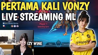 THE CUTENESS OF VONZY AND FRIENDS WHEN LIVE STREAMING MOBILE LEGENDS
