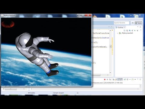 How to Move a Downloaded Free .3ds Model (Textured Background) in Java 3D (with Source Code)