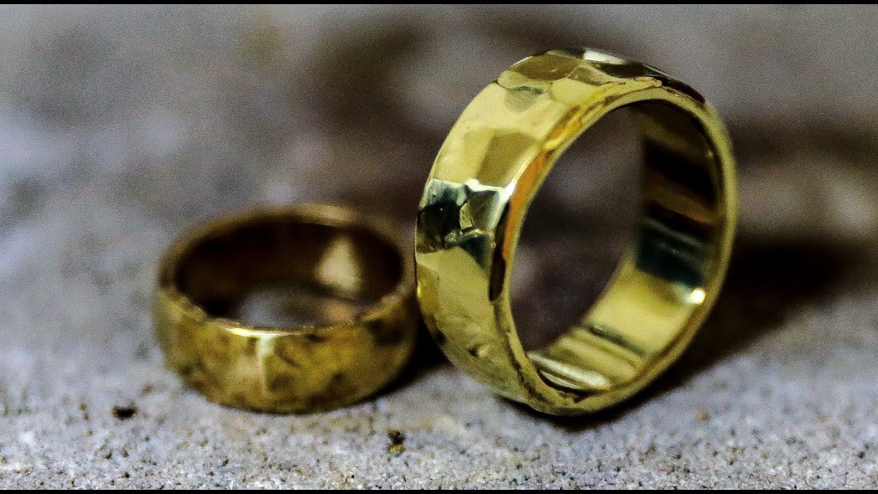 真鍮板から指輪を作る Making A Brass Ring Youtube
